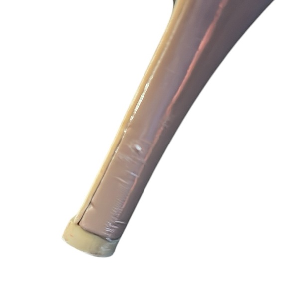 Moda Kimberly Latte Taupe Tan Platform Heel Eel Look Leather Round Toe Comfy 9.5 - Picture 15 of 15